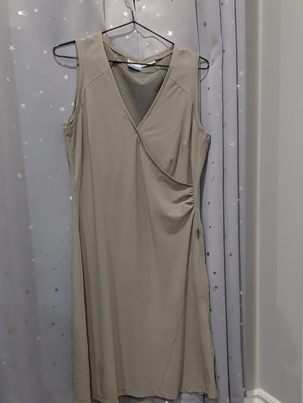 Columbia Quick Dry Sleeveless Wrap-Front Women's Dress - Taupe